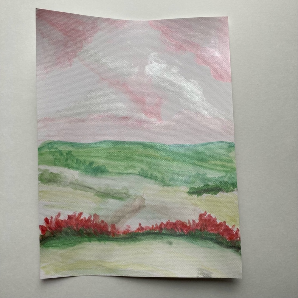 Original Watercolor Landscape Painting